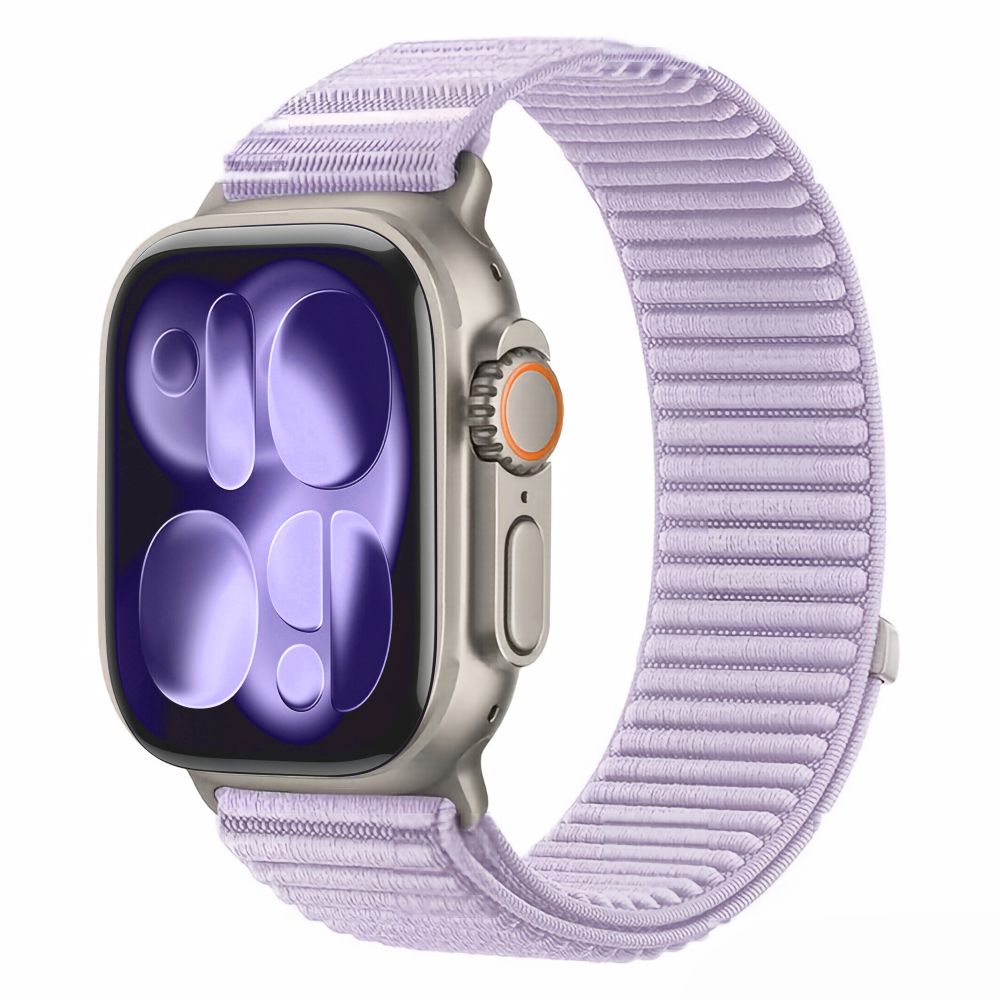 Dirželis Tech-Protect NylonLoop Apple Watch 8 / 9 / 10 / 11 / 12 / SE (40 / 41 / 42 mm), violetinis -- Apple Watch 8 (41...