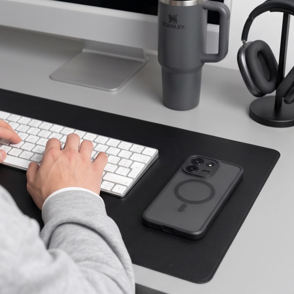 Dėklas Tech-Protect BasicMag MagSafe Xiaomi Redmi Note 17 Pro Max 5G, matinis juodas -- Redmi Note 17 Pro Max 5G