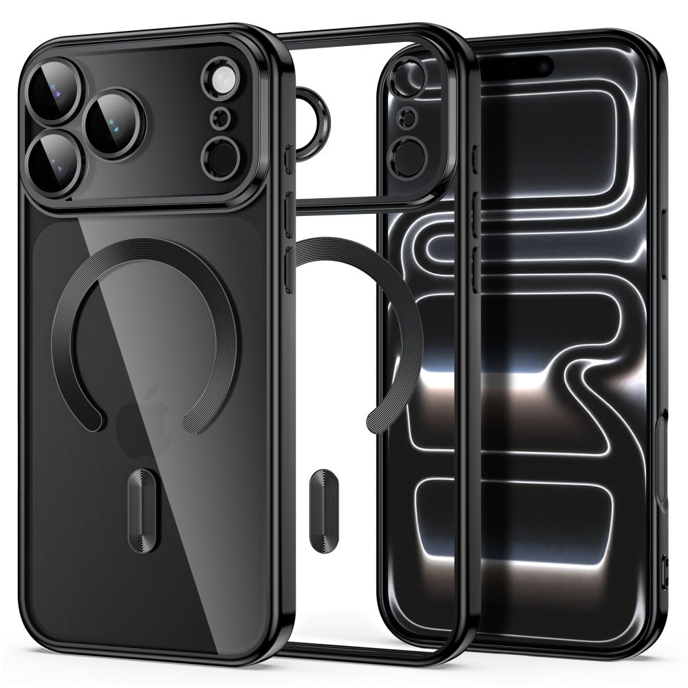 Dėklas Tech-Protect MagFlex MagSafe iPhone 17 Pro Max / 18 Pro Max, blizgus juodas -- iPhone 17 Pro Max, iPhone 18 Pro Max