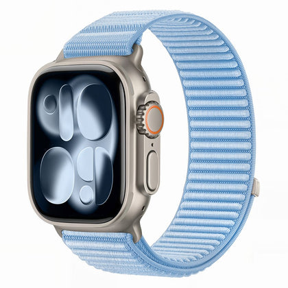 Dirželis Tech-Protect NylonLoop Apple Watch 8 / 9 / 10 / 11 / 12 / SE / Ultra (44 / 45 / 46 / 49 mm), šviesiai mėlynas --...