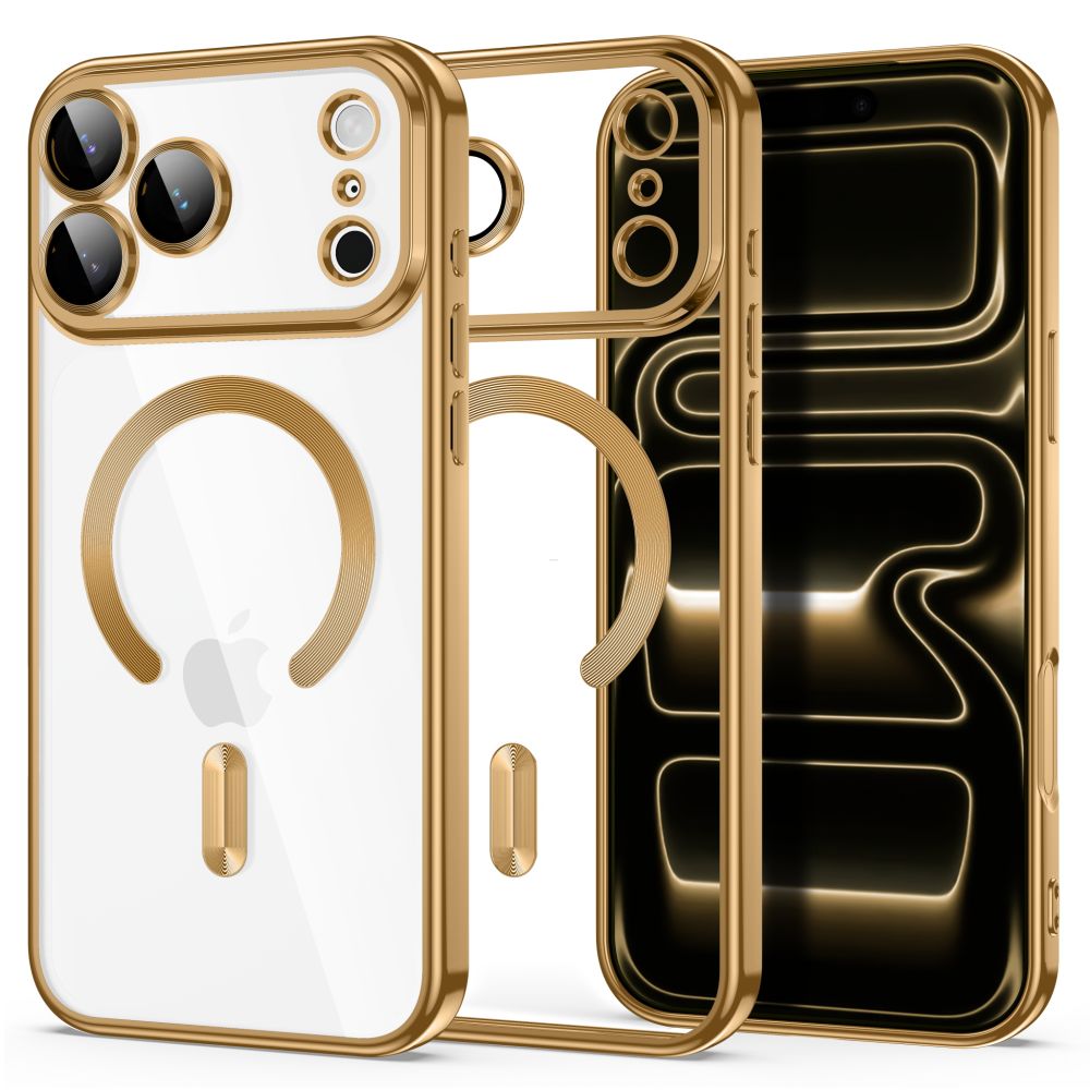 Dėklas Tech-Protect MagFlex MagSafe iPhone 17 Pro / 18 Pro, blizgus auksinis -- iPhone 17 Pro, iPhone 18 Pro