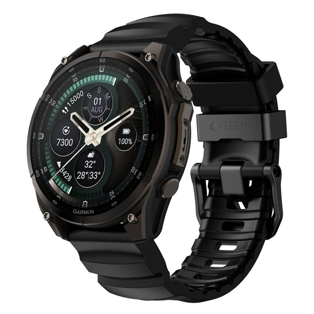 Dirželis Tech-Protect Motion Garmin Fenix 5X / 5X Plus / 6X / 6X Pro / 7X / 8 / 8 Pro / 9 / 9 Pro (47 mm), juodas --...