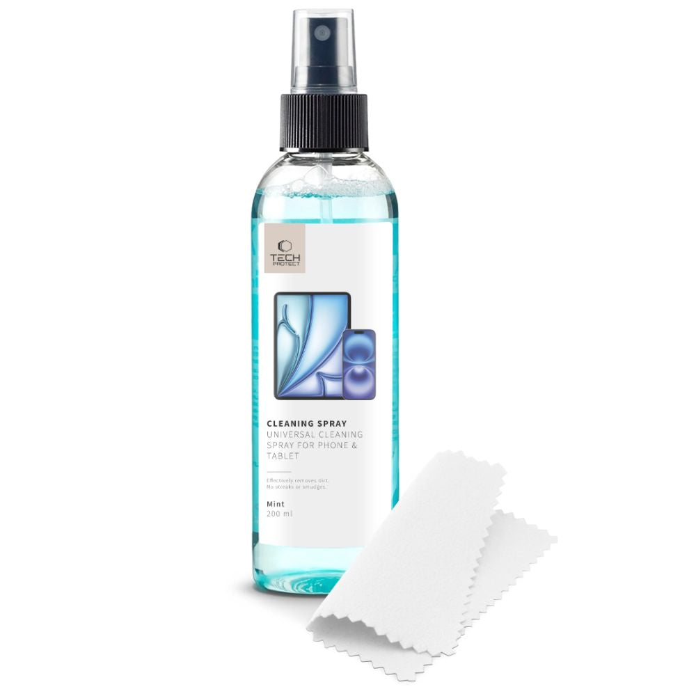 Valomasis skystis telefonams ir planšetėms Tech-Protect Cleaning Spray, 200 ml, mėtų kvapo --...