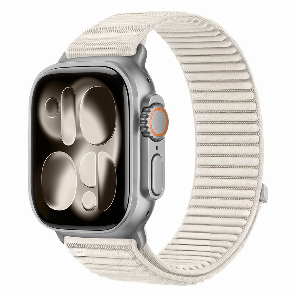 Dirželis Tech-Protect NylonLoop Apple Watch 8 / 9 / 10 / 11 / 12 / SE (40 / 41 / 42 mm), smėlio spalvos -- Apple Watch 8...