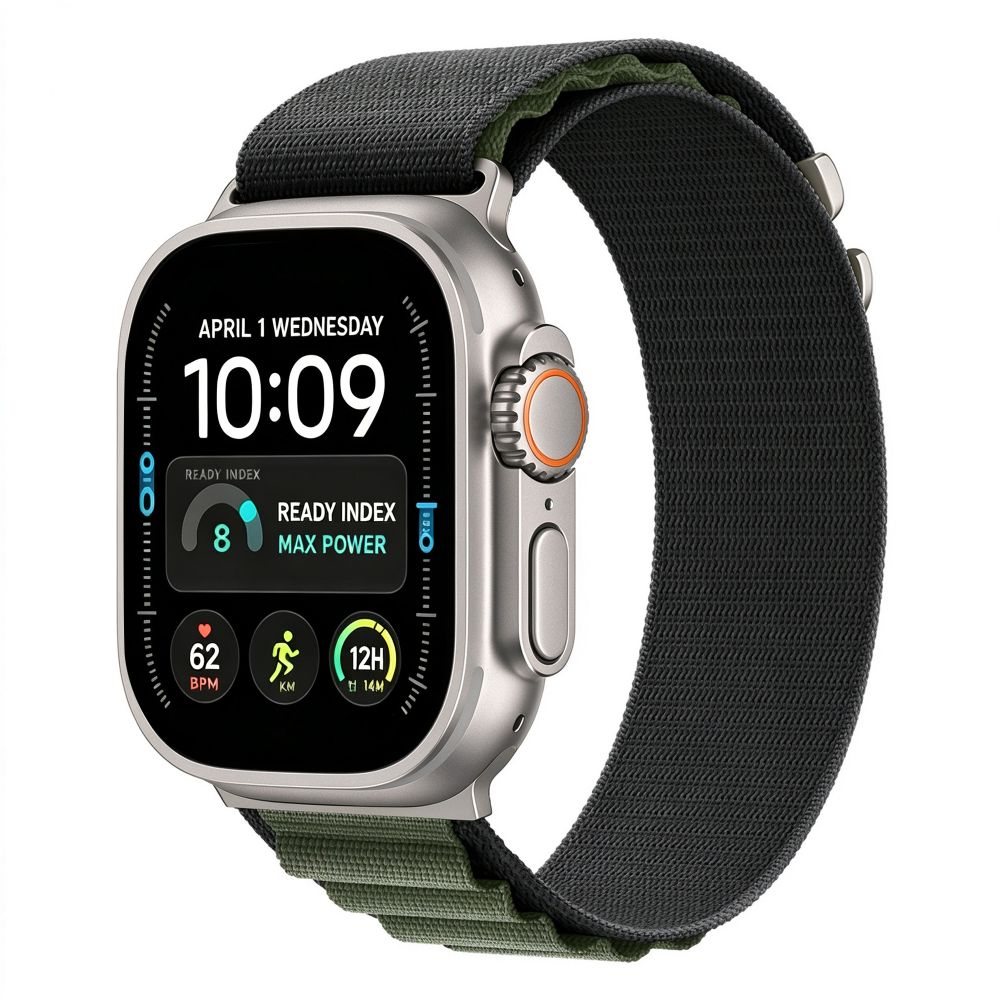 Dirželis Tech-Protect Nylon Pro Apple Watch 8 / 9 / 10 / 11 / 12 / SE / Ultra (44 / 45 / 46 / 49 mm), juodas / žalias --...