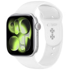 Dirželis Tech-Protect Silicone Apple Watch 8 / 9 / 10 / 11 / 12 / SE (40 / 41 / 42 mm), baltas -- Apple Watch 8 (41 mm),...
