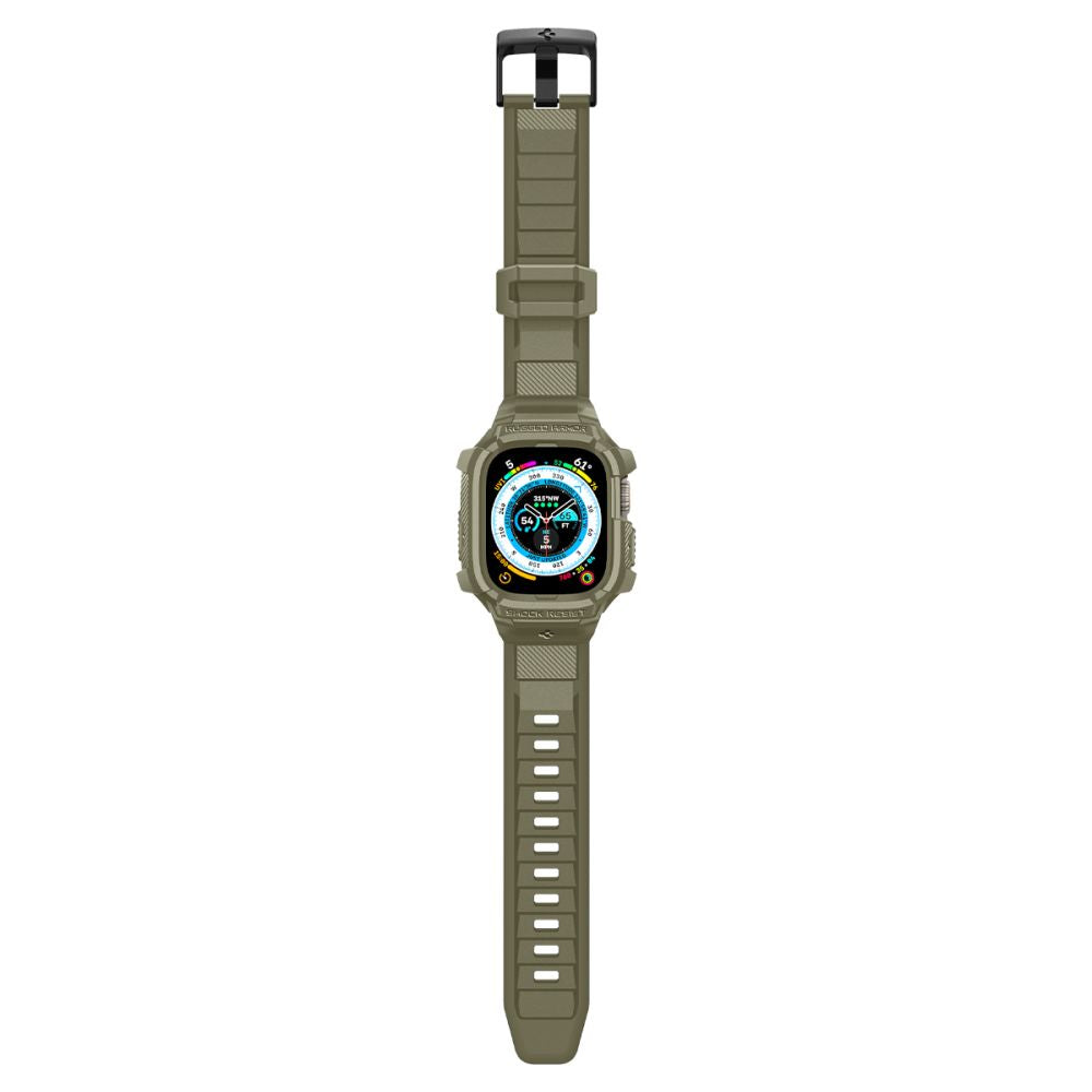 Dirželis Spigen Rugged Armor Pro Apple Watch Ultra 1 / 2 (49 mm), vintažinis chaki -- Apple Watch Ultra (49 mm), Apple...