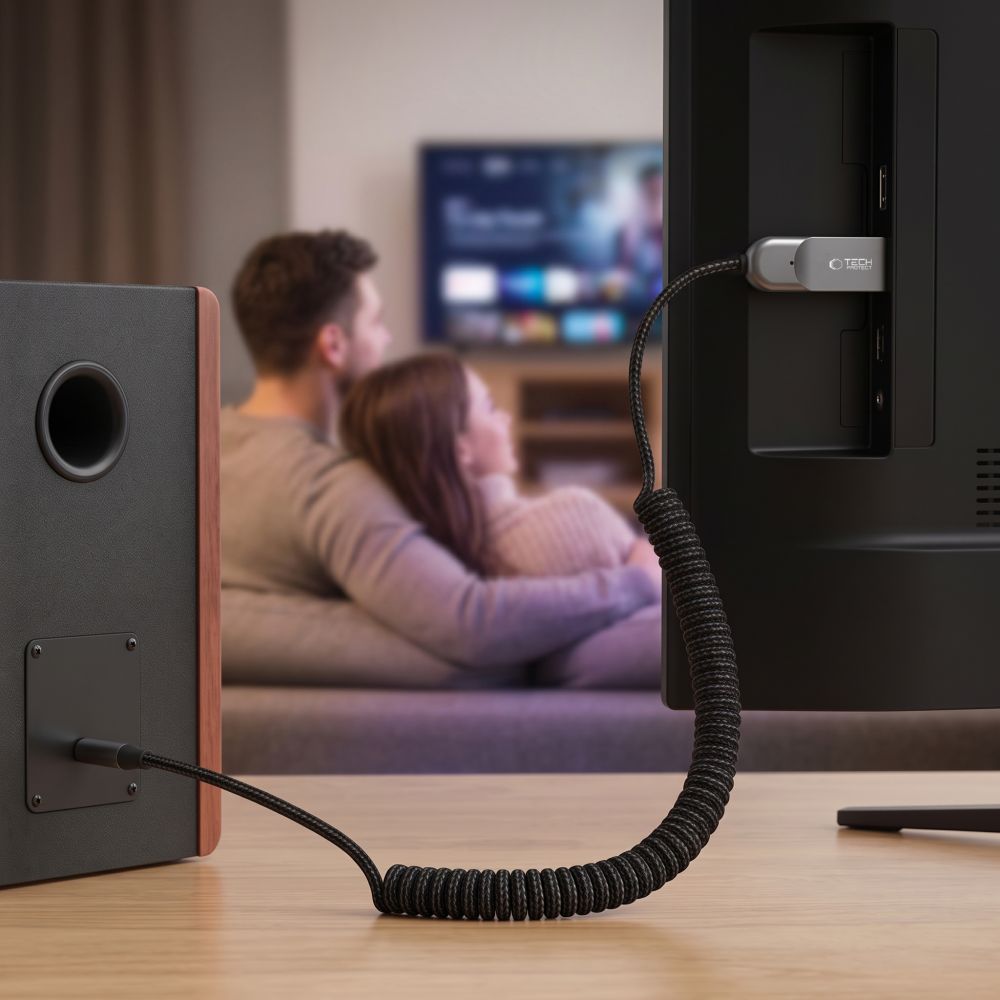 Adapteris Tech-Protect Ultraboost AU04 Bluetooth 6.0 AUX, pilkas -- Uncategorized