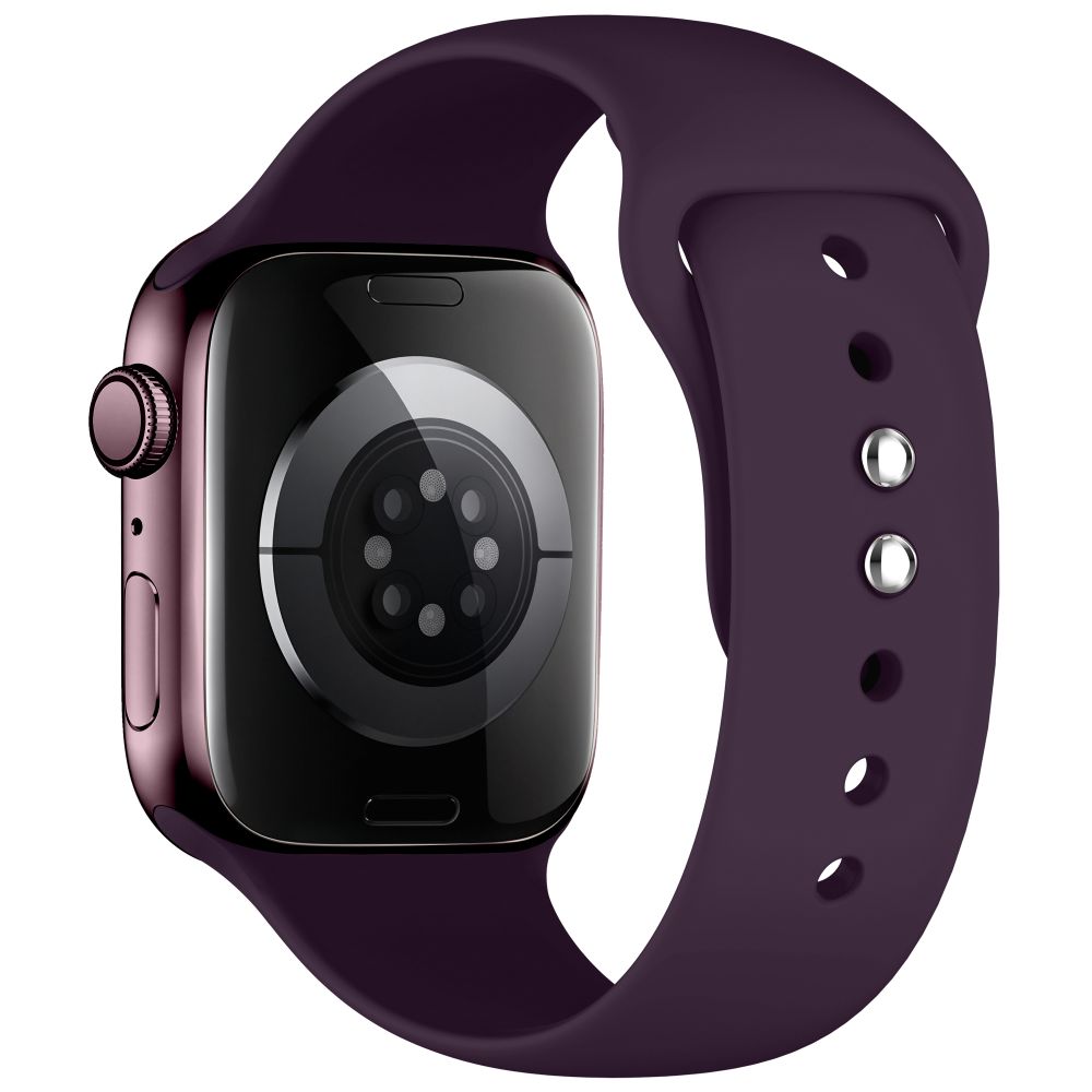 Dirželis Tech-Protect Silicone Apple Watch 8 / 9 / 10 / 11 / 12 / SE / Ultra (44 / 45 / 46 / 49 mm), tamsiai bordo --...
