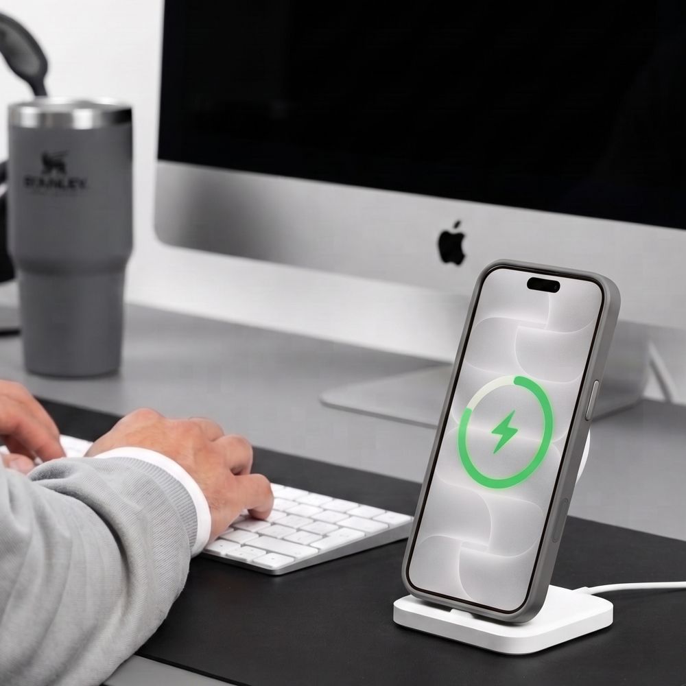 Dėklas Tech-Protect MagPeak MagSafe CC iPhone 17 Pro / 18 Pro, matinis titanas -- iPhone 17 Pro, iPhone 18 Pro