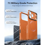 Dėklas ESR Cyber Tough Kickstand MagSafe iPhone 17 Pro / 18 Pro, oranžinis -- iPhone 17 Pro, iPhone 18 Pro