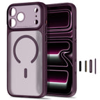 Dėklas Tech-Protect MagPrime MagSafe CC iPhone 17 Pro / 18 Pro, matinis vyšninis -- iPhone 17 Pro, iPhone 18 Pro