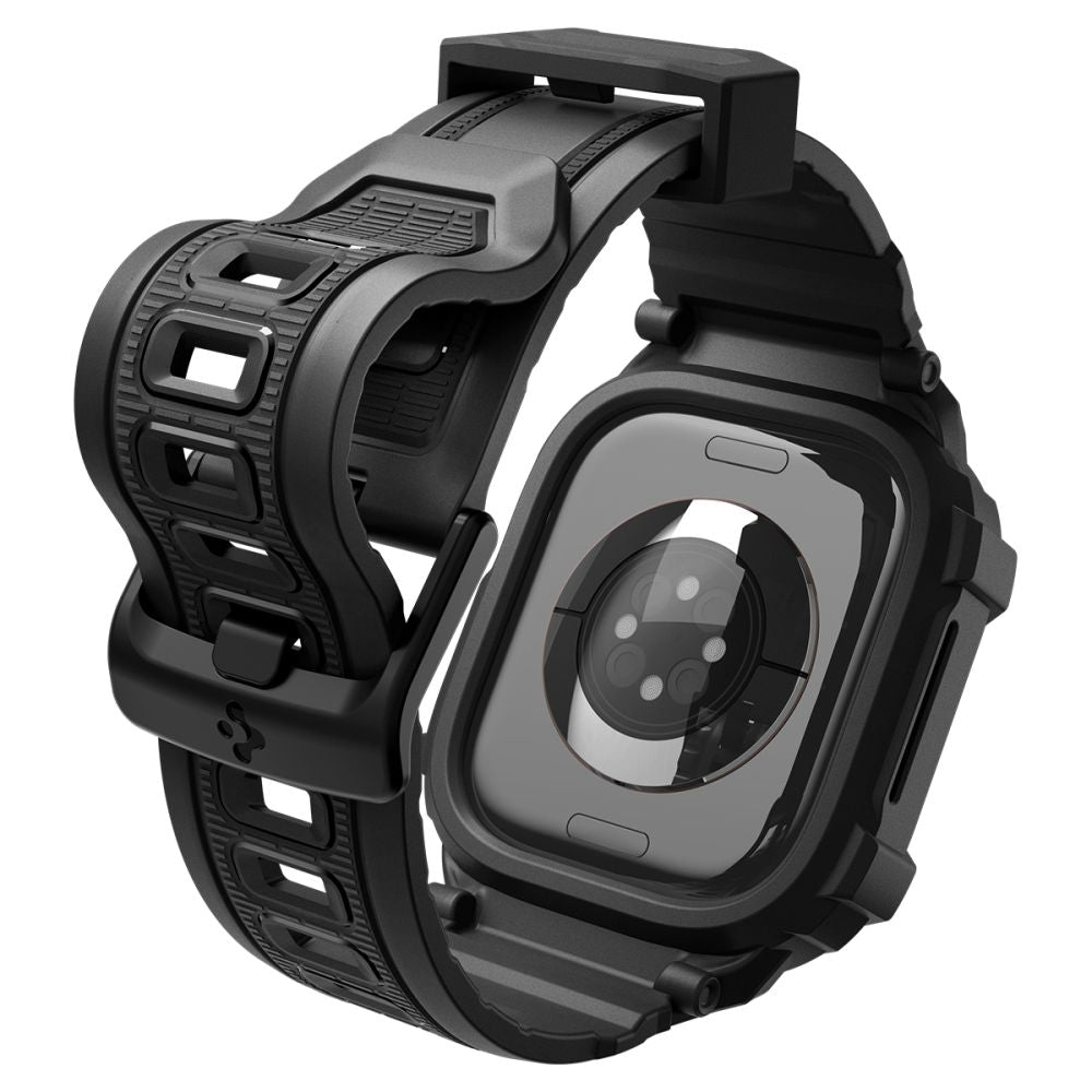 Dirželis Spigen Rugged Armor Pro Apple Watch Ultra 12 (42 mm), matinis juodas -- Apple Watch Ultra 12 (42 mm)