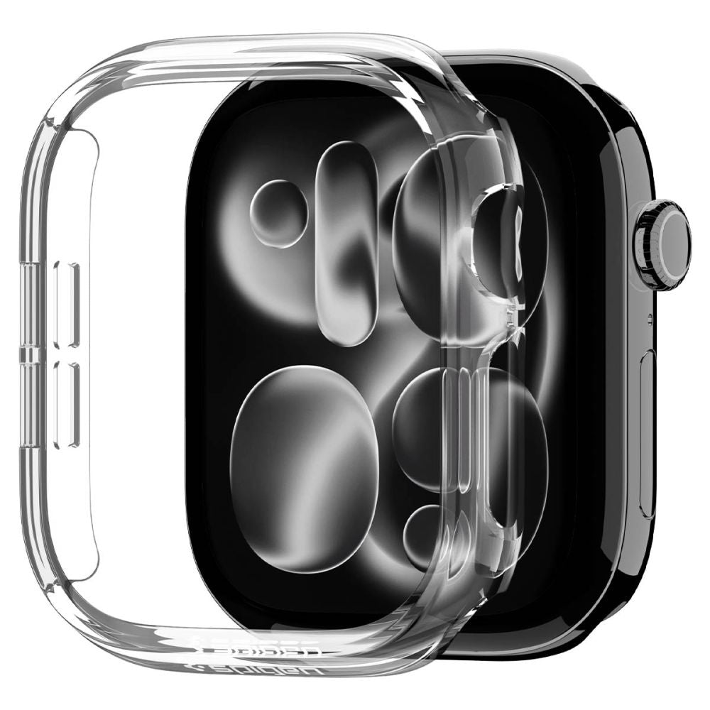 Dėklas Spigen Thin Fit Apple Watch 12 (46 mm), skaidrus -- Apple Watch 12 (46 mm)