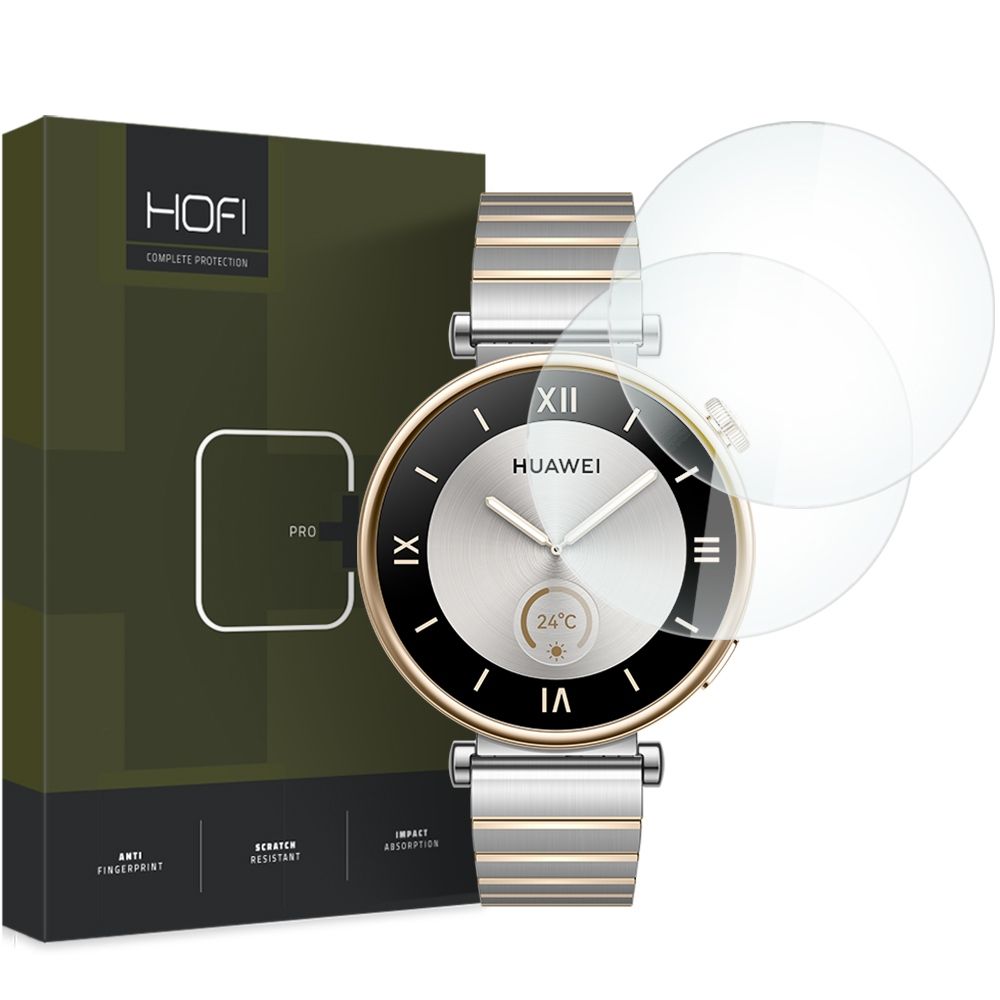 Apsauginis stiklas Hofi Glass Pro+ 2 vnt. Huawei Watch GT 4 (41 mm), skaidrus -- Watch GT 4 (41 mm)