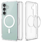 Dėklas Spigen Ultra Hybrid Mag MagSafe Galaxy S26 FE, skaidrus/baltas -- Galaxy S26 FE