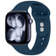 Dirželis Tech-Protect Silicone Apple Watch 8 / 9 / 10 / 11 / 12 / SE (40 / 41 / 42 mm), tamsiai mėlynas -- Apple Watch 8...