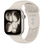 Dirželis Tech-Protect Silicone Apple Watch 8 / 9 / 10 / 11 / 12 / SE / Ultra (44 / 45 / 46 / 49 mm), žvaigždžių šviesa --...