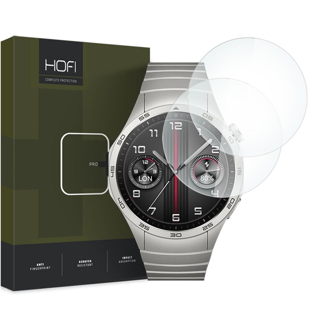 Apsauginis stiklas Hofi Glass Pro+ 2 vnt. Huawei Watch GT 4 (46 mm), skaidrus -- Watch GT 4 46 mm