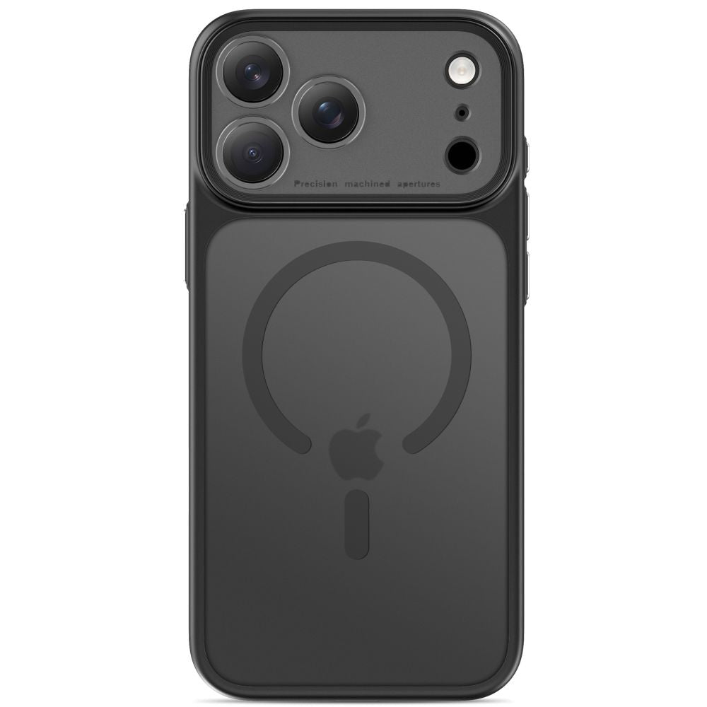 Dėklas Tech-Protect MagPrime MagSafe CC iPhone 17 Pro / 18 Pro, matinis juodas -- iPhone 17 Pro, iPhone 18 Pro