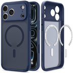 Dėklas Spigen Ultra Hybrid MagSafe iPhone 17 Pro / 18 Pro, šerkšno tamsiai mėlynas -- iPhone 17 Pro, iPhone 18 Pro