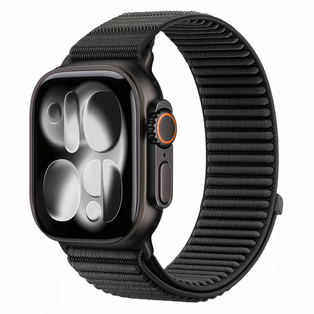 Dirželis Tech-Protect NylonLoop Apple Watch 8 / 9 / 10 / 11 / 12 / SE / Ultra (44 / 45 / 46 / 49 mm), juodas -- Apple...