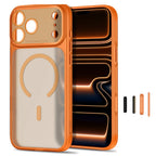Dėklas Tech-Protect MagPrime MagSafe CC iPhone 17 Pro Max / 18 Pro Max, matinis oranžinis -- iPhone 17 Pro Max, iPhone 18...