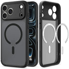 Dėklas Spigen Ultra Hybrid MagSafe iPhone 17 Pro Max / 18 Pro Max, matinis juodas -- iPhone 17 Pro Max, iPhone 18 Pro Max