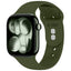 Dirželis Tech-Protect Silicone Apple Watch 8 / 9 / 10 / 11 / 12 / SE / Ultra (44 / 45 / 46 / 49 mm), alyvuogių žalias --...