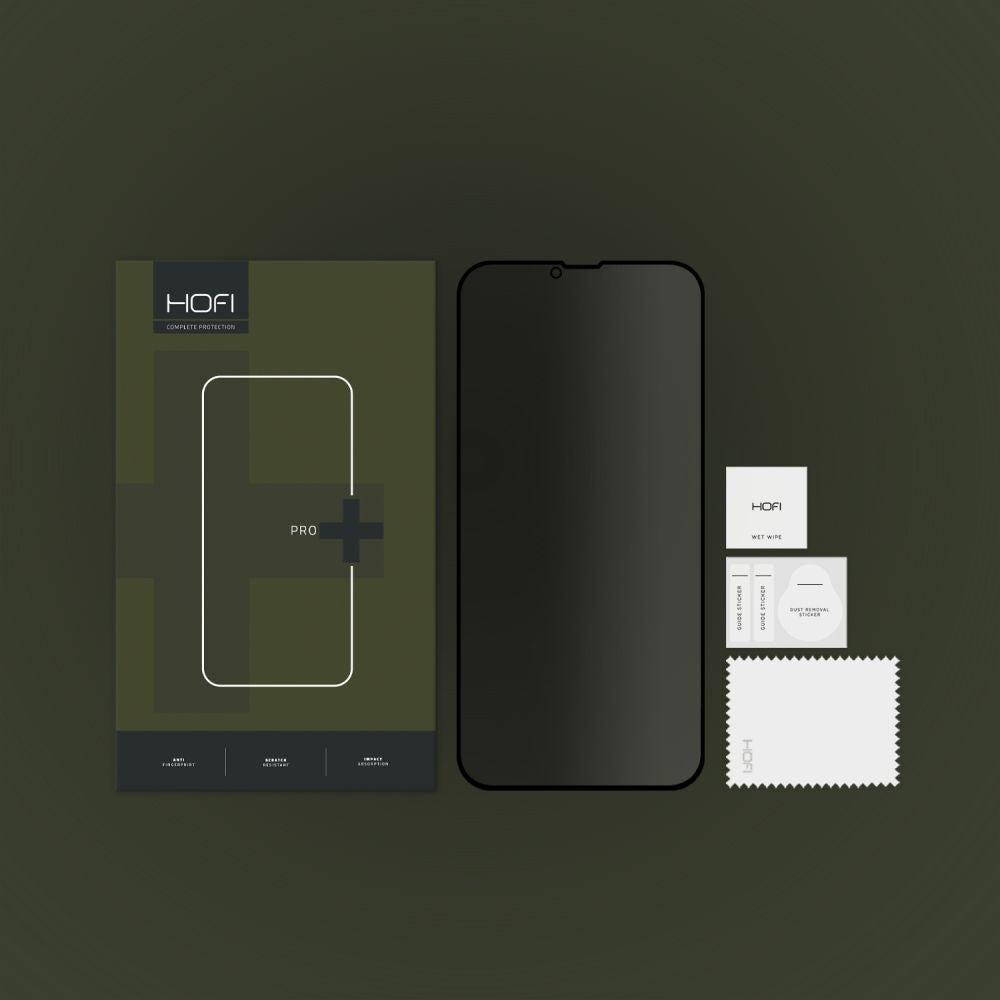 Apsauginis stiklas Hofi Anti Spy Glass Pro+ iPhone 13 Mini Privacy -- iPhone 13 Mini
