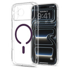 Dėklas Spigen Ultra Hybrid MagSafe iPhone 17 Pro / 18 Pro, skaidrus/bordo -- iPhone 17 Pro, iPhone 18 Pro
