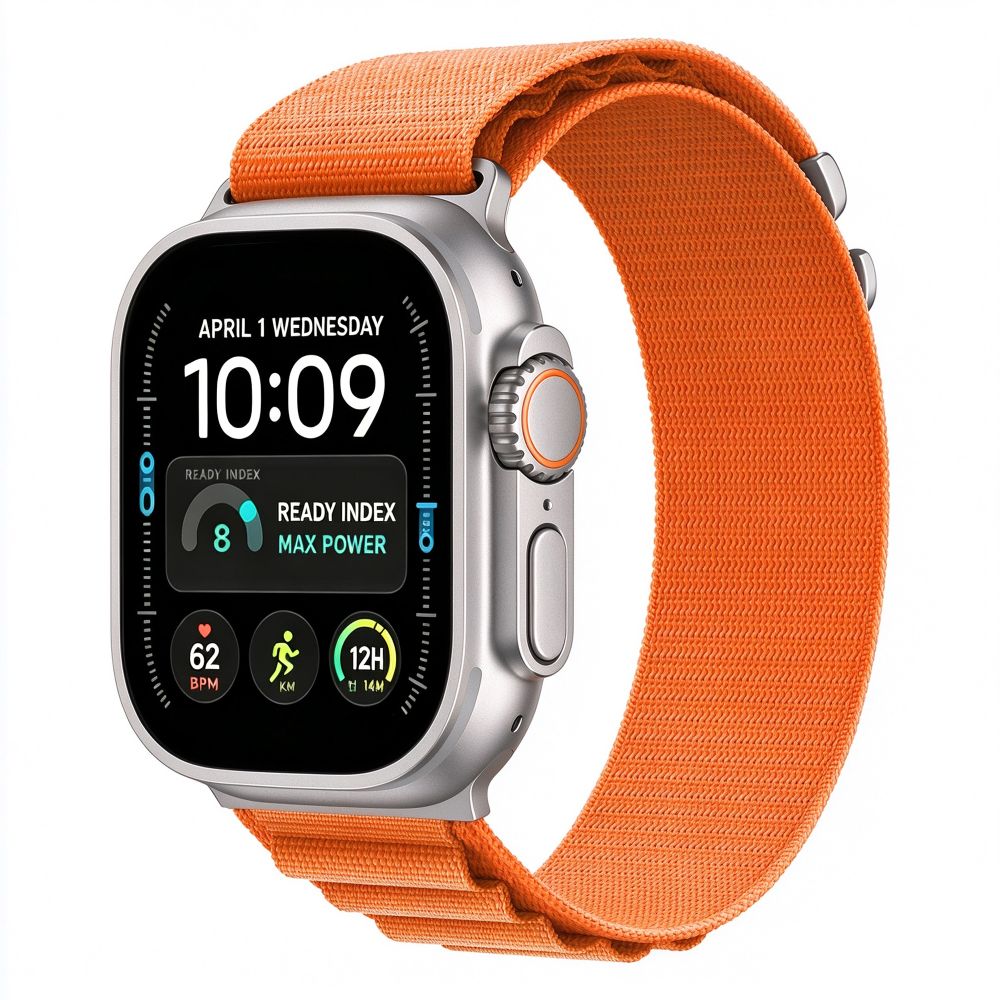Dirželis Tech-Protect Nylon Pro Apple Watch 8 / 9 / 10 / 11 / 12 / SE / Ultra (44 / 45 / 46 / 49 mm), oranžinis -- Apple...