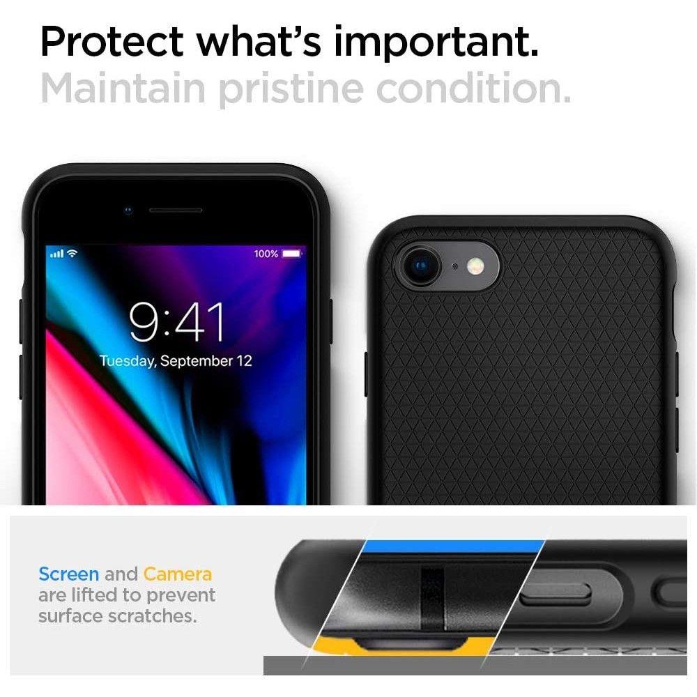 Spigen Skystis Air Case skirtas iPhone 7 / 8 / SE 2020 / SE 2022 - Black -- iPhone 7