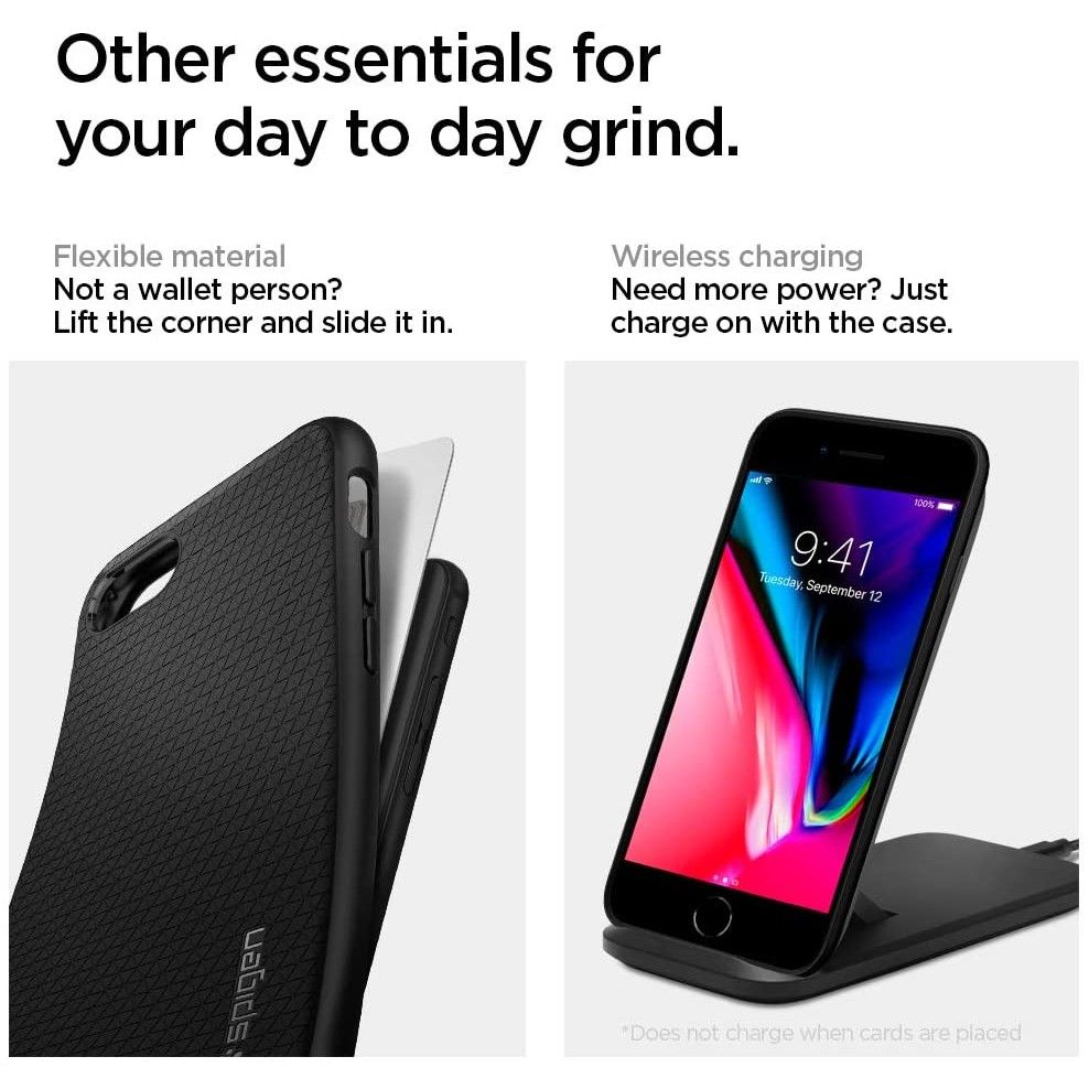 Spigen Skystis Air Case skirtas iPhone 7 / 8 / SE 2020 / SE 2022 - Black -- iPhone 7