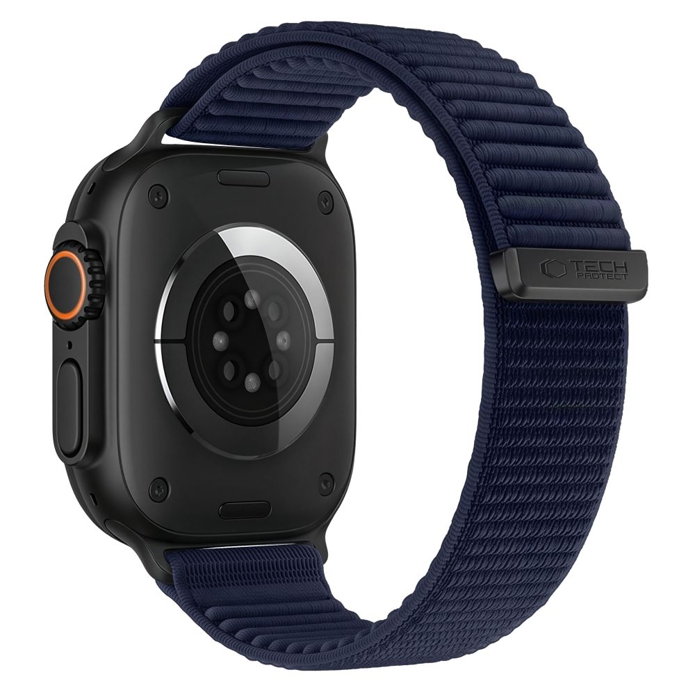 Dirželis Tech-Protect NylonLoop Apple Watch 8 / 9 / 10 / 11 / 12 / SE / Ultra (44 / 45 / 46 / 49 mm), tamsiai mėlynas --...