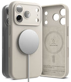 Dėklas Ringke Silicone Magnetic MagSafe iPhone 17 Pro Max / 18 Pro Max, akmens pilkas -- iPhone 17 Pro Max, iPhone 18 Pro Max