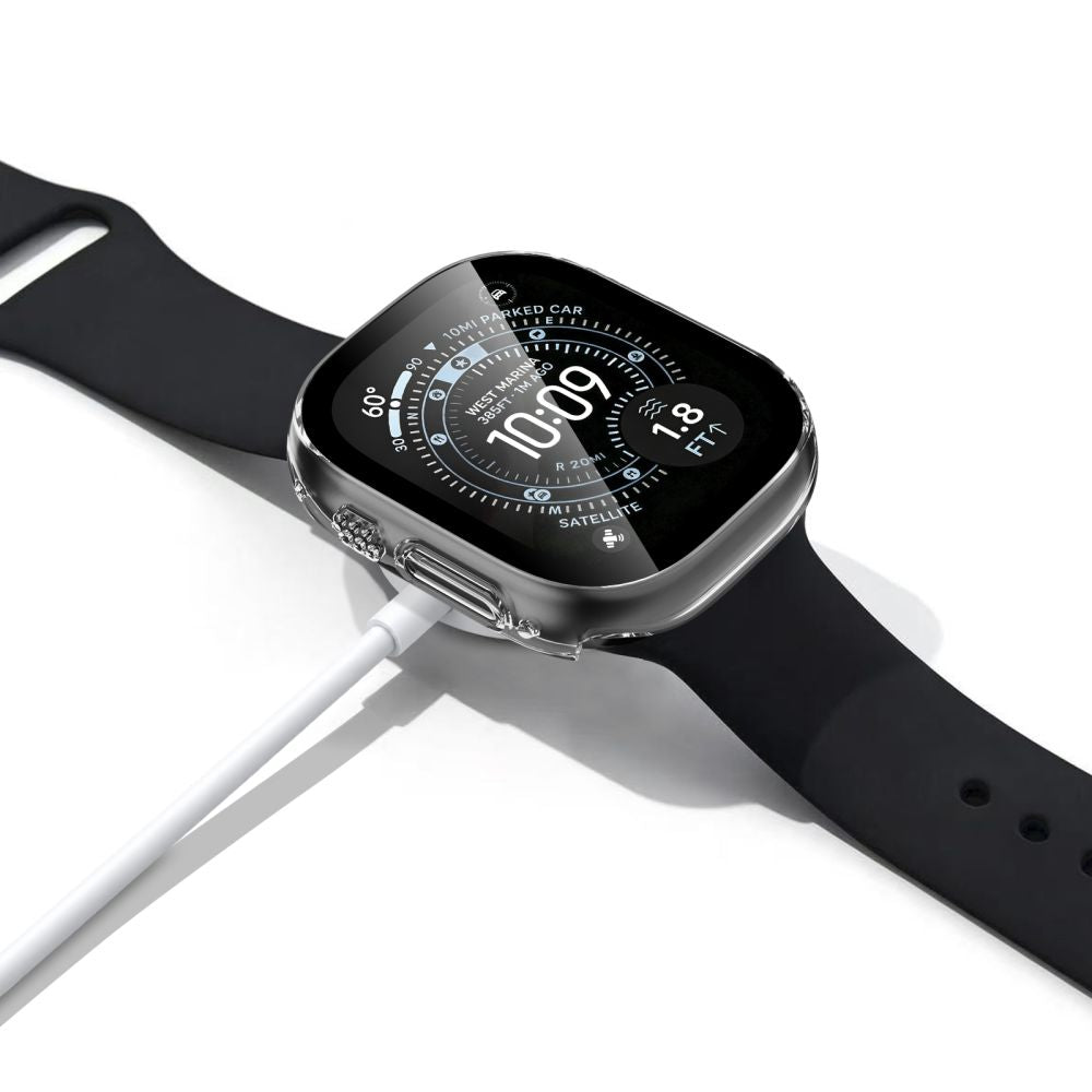 Dėklas Tech-Protect Defense Apple Watch Ultra 1 / 2 / 3 / 4 (49 mm), 2 vnt., juodas ir skaidrus -- Apple Watch Ultra 1...