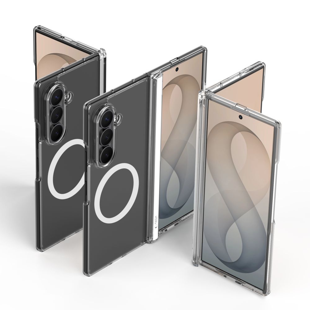 Dėklas Tech-Protect MagPeak MagSafe Samsung Galaxy Z Fold 7 / 8 Ultra, skaidrus -- Galaxy Z Fold 7, Galaxy Z Fold 8 Ultra