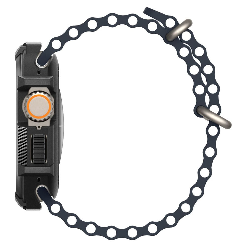 Dėklas Spigen Rugged Armor Apple Watch Ultra 1 / 2 (49 mm), matinis juodas -- Apple Watch Ultra (49 mm), Apple Watch...