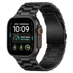 Dirželis Tech-Protect Stainless Apple Watch 8 / 9 / 10 / 11 / 12 / SE / Ultra (44 / 45 / 46 / 49 mm), juodas -- Apple...