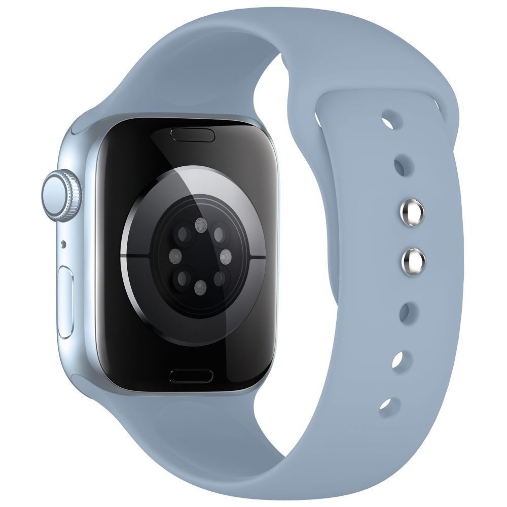Dirželis Tech-Protect Silicone Apple Watch 8 / 9 / 10 / 11 / 12 / SE (40 / 41 / 42 mm), mėlynas -- Apple Watch 8 (41 mm),...