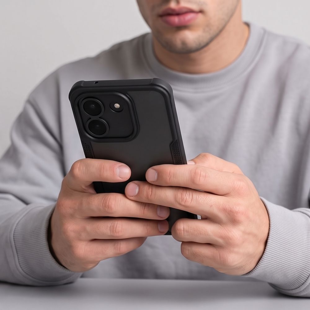 Dėklas Tech-Protect Rugged Shield Xiaomi Redmi Note 17 Pro Max 5G, matinis juodas -- Redmi Note 17 Pro Max 5G