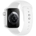 Dirželis Tech-Protect Silicone Apple Watch 8 / 9 / 10 / 11 / 12 / SE (40 / 41 / 42 mm), baltas -- Apple Watch 8 (41 mm),...