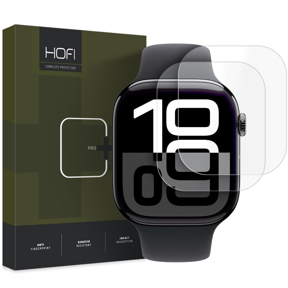 Apsauginė plėvelė Hofi HydroFlex Pro+ 2 vnt. Apple Watch 10 / 11 (46 mm), skaidri -- Apple Watch 10 (46 mm), Apple Watch...