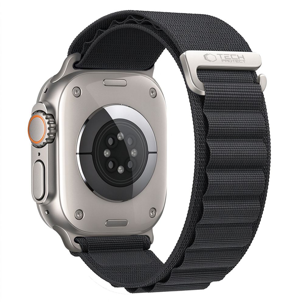Dirželis Tech-Protect Nylon Pro Apple Watch 8 / 9 / 10 / 11 / 12 / SE / Ultra (44 / 45 / 46 / 49 mm), juodas -- Apple...