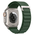 Dirželis Tech-Protect Nylon Pro Apple Watch 8 / 9 / 10 / 11 / 12 / SE / Ultra (44 / 45 / 46 / 49 mm), karinės žalios...