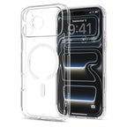 Dėklas Spigen Ultra Hybrid MagSafe iPhone 17 Pro Max / 18 Pro Max, skaidrus baltas -- iPhone 17 Pro Max, iPhone 18 Pro Max