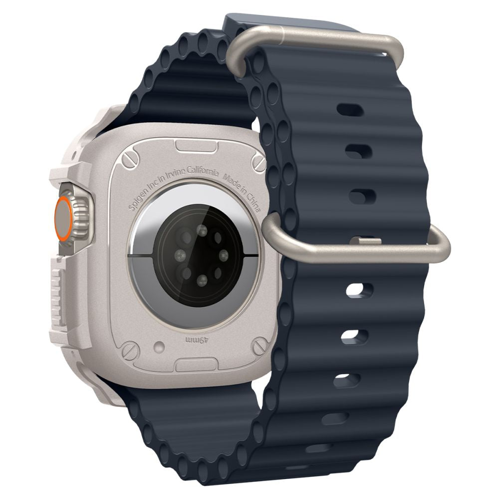 Dėklas Spigen Rugged Armor Apple Watch Ultra 1 / 2 / 3 (49 mm), smėlio spalvos -- Apple Watch Ultra (49 mm), Apple Watch...