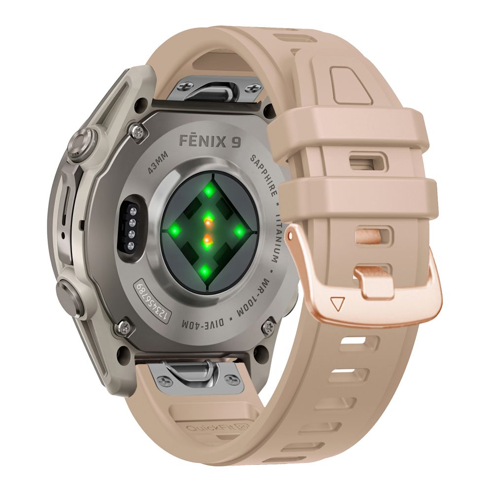 Dirželis Tech-Protect Silicone Garmin Fenix 5S / 5S Plus / 6S / 6S Pro / 7S / 8 / 9 / 9 Pro (43 mm), rudas -- Garmin...