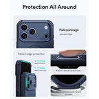 Dėklas ESR Cyber Tough MagSafe iPhone 17 Pro Max / 18 Pro Max, mėlynas -- iPhone 17 Pro Max, iPhone 18 Pro Max